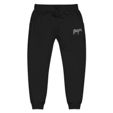 Load image into Gallery viewer, BLACK AND WHITE CLASSIC EMBROIDERED UNISEX ZEBRA SWEATS
