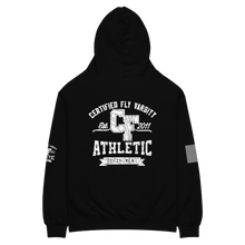 Load image into Gallery viewer, BLACK CERTIFIED FLY VARSITY UNISEX  PULLOVER
