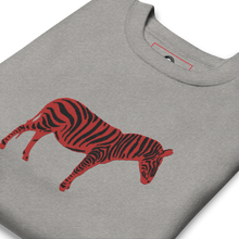 Load image into Gallery viewer, CLASSIC EMBROIDERED UNISEX ZEBRA SWEATSHIRT
